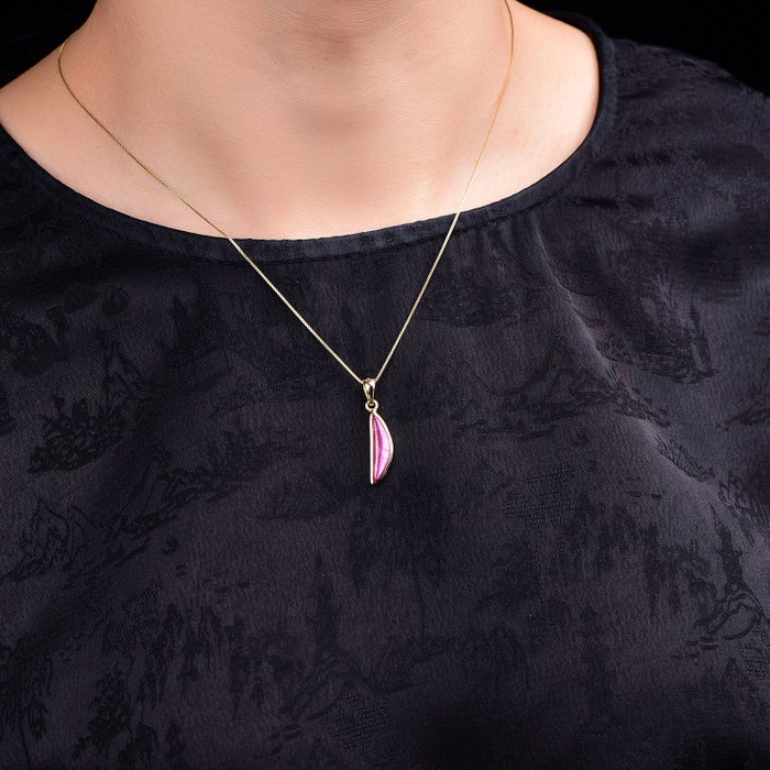 Colgante de rubí natural exclusivo sin reserva Una creación de precisión geológica y paciencia.- 2.46 g — foto 2