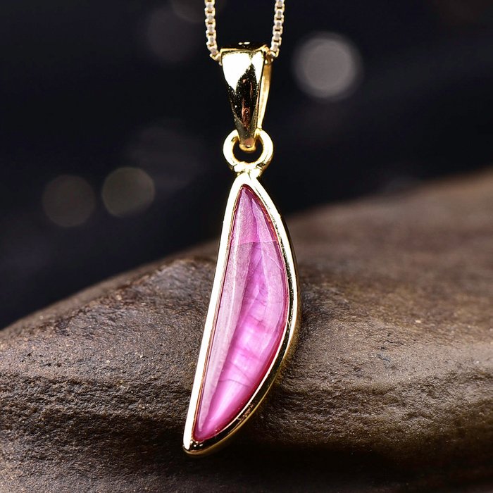 Colgante de rubí natural exclusivo sin reserva Una creación de precisión geológica y paciencia.- 2.46 g — foto 3