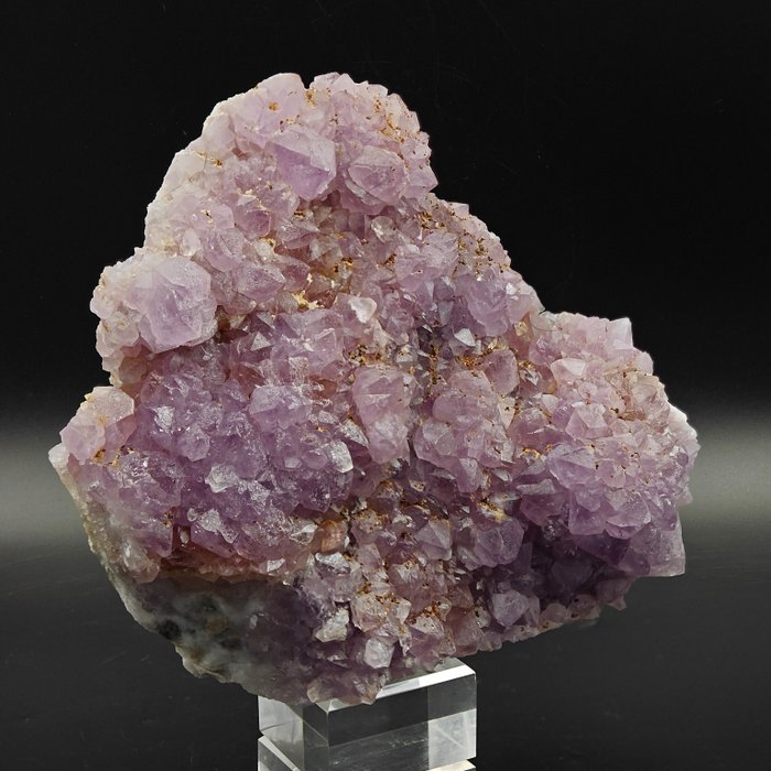 Gran amatista rosada, rarísima, Cerdeña Cristales sobre matriz - Altura: 177 mm - Ancho: 149 mm- 1226 g — foto 5