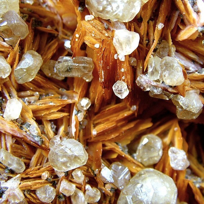 CW1901 Cerusita sobre Barita Cristales sobre matriz - Altura: 102 mm - Ancho: 99 mm- 810 g - (1) — foto 2