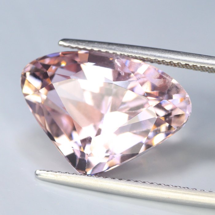 1 pcs Rosa, Naranja Kunzita - 15.67 ct - ICA GemLab - No calefaccionado - No tratado — foto 5