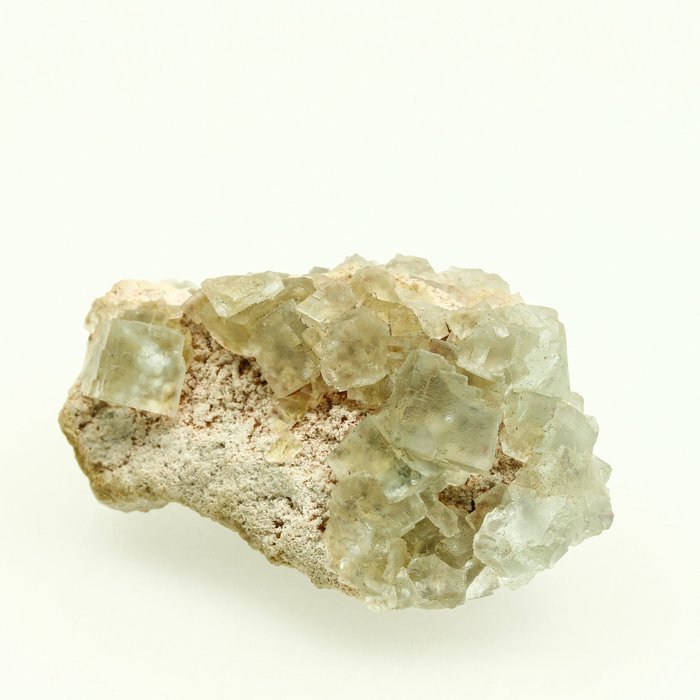 Impresionante fluorita transparente Cristales sobre matriz - Altura: 6.2 cm - Ancho: 3.6 cm- 73.6 g — foto 6