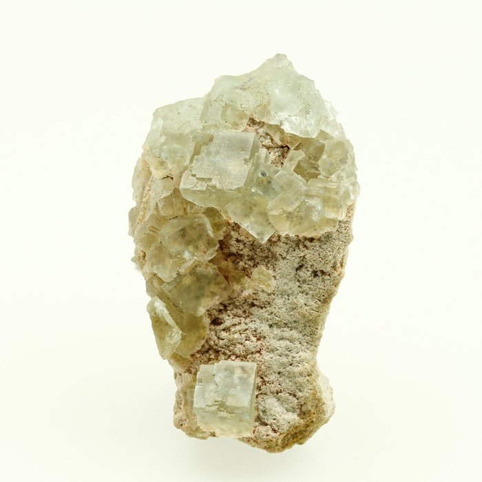 Impresionante fluorita transparente Cristales sobre matriz - Altura: 6.2 cm - Ancho: 3.6 cm- 73.6 g — foto 7