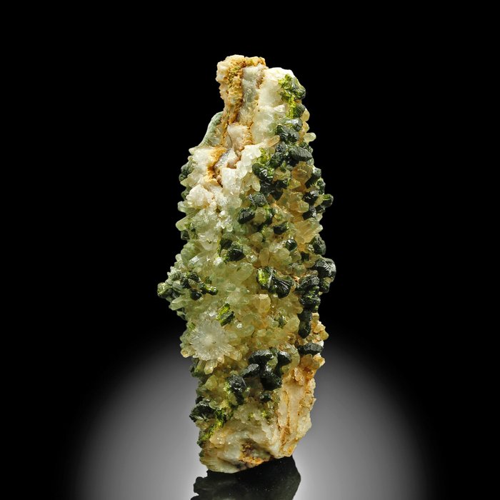 Epidota con cristales de cuarzo Cristales - Altura: 8.7 cm - Ancho: 3.6 cm- 65 g — foto 3