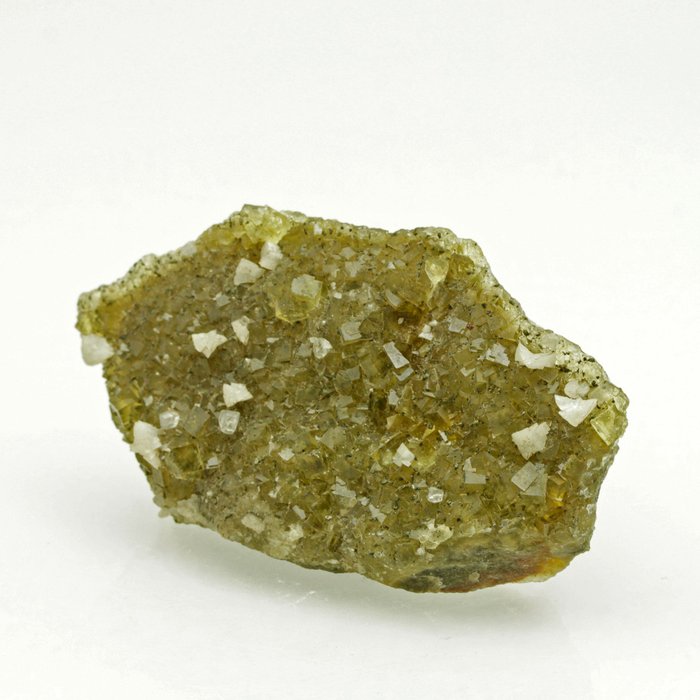 Fluorita amarilla con dolomita Cristales sobre matriz - Altura: 8.1 cm - Ancho: 4.5 cm- 77 g — foto 6