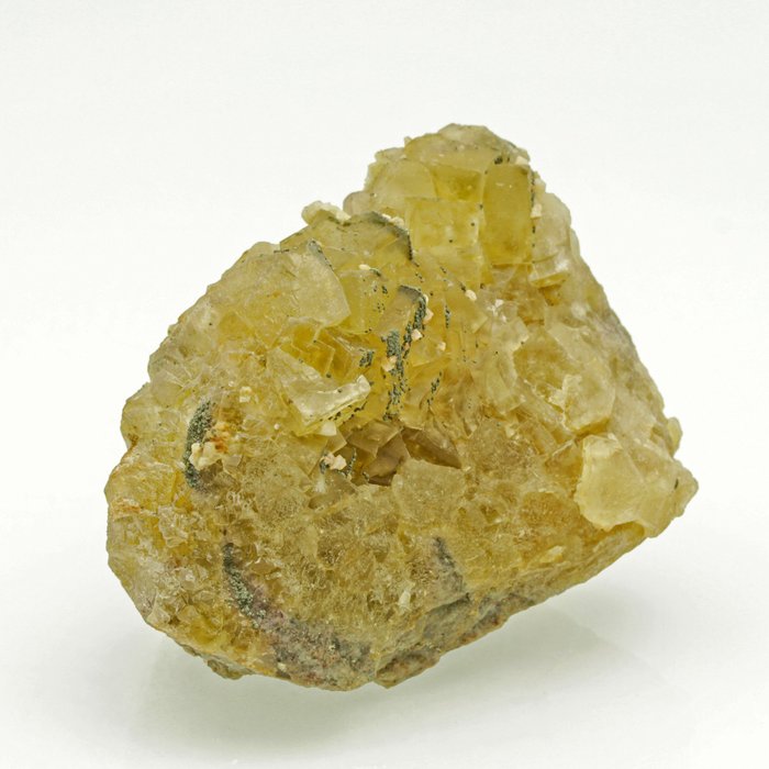 Fluorita con calcopirita y dolomita Cristales sobre matriz - Altura: 7.4 cm - Ancho: 5.6 cm- 272 g — foto 4