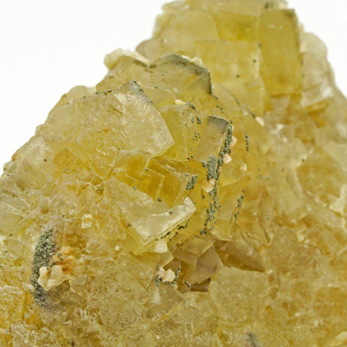 Fluorita con calcopirita y dolomita Cristales sobre matriz - Altura: 7.4 cm - Ancho: 5.6 cm- 272 g — foto 8