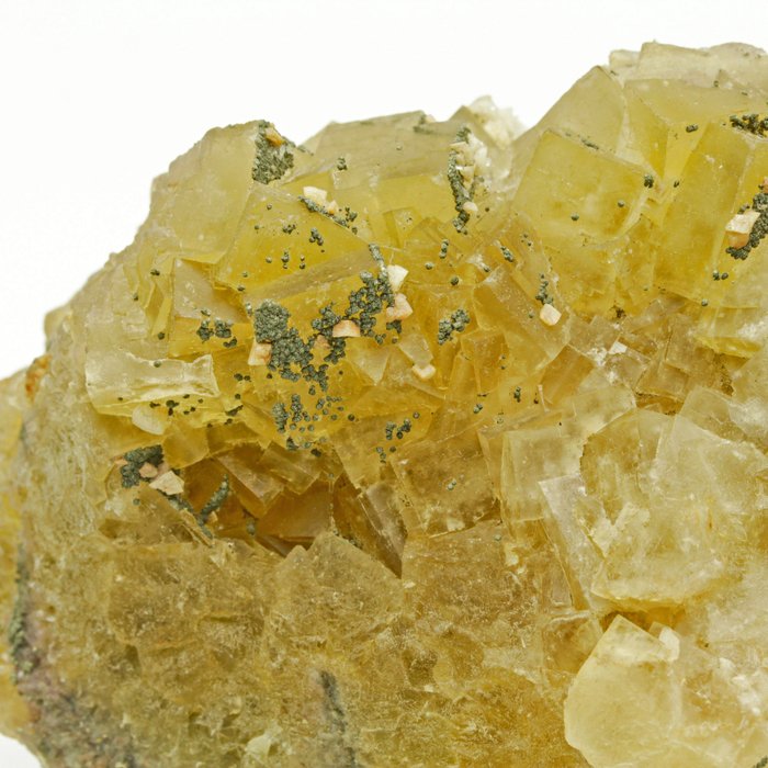 Fluorita con calcopirita y dolomita Cristales sobre matriz - Altura: 7.4 cm - Ancho: 5.6 cm- 272 g — foto 10